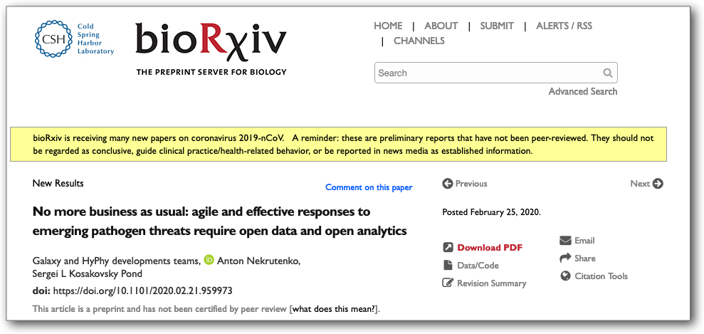 No more business as usual: agile and effective responses to emerging pathogen threats require open data and open analytics