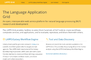 LAPPS Grid Galaxy Workflow Engine